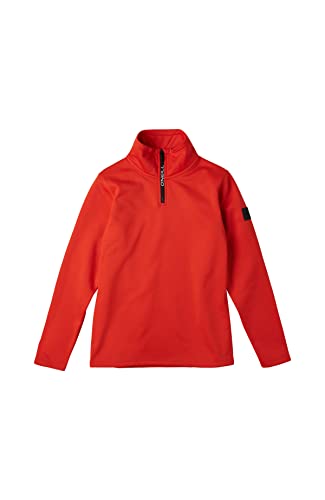 O'NEILL Solid Fleece Halfzip Skifleece Langarmshirt Ski Funktionsshirt Camiseta, Cherry Tomato, 152-176 para Niños