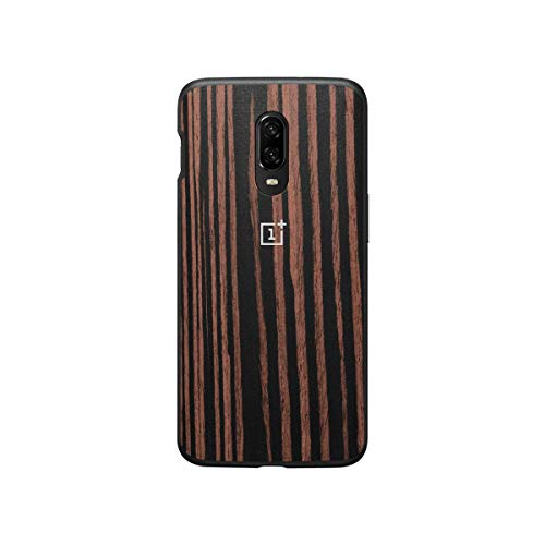 ONEPLUS Ebony Wood - Carcasa Bumper para 6T, Color Negro