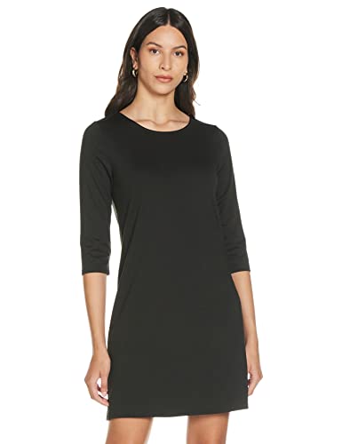 Only Onlbrilliant 3/4 Dress Jrs Noos Vestido, Negro (Black Black), X-Small para Mujer