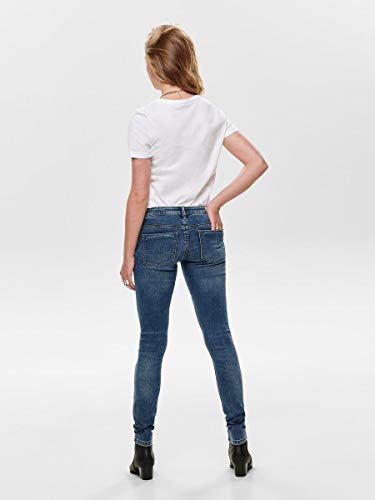 Only Onlcoral Superlow SK JNS BB Crya041 Noos Vaqueros Skinny, Azul (Dark Blue Denim Dark Blue Denim), 36/L30 (Talla del Fabricante: 27) para Mujer