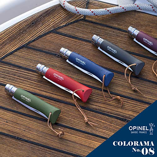 Opinel O001705 Tradición Colorama, Unisex, Rojo, 8 cm