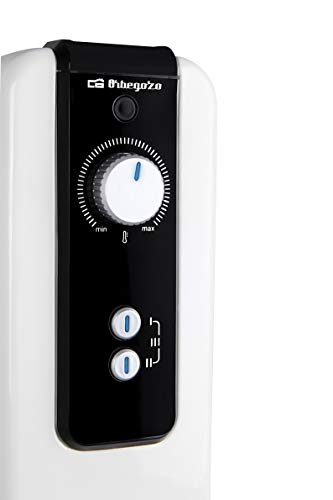 Orbegozo RH Radiador de Aceite, 1500W de Potencia, 7 Elementos y diseño en Color Blanco, Negro, 1500 W