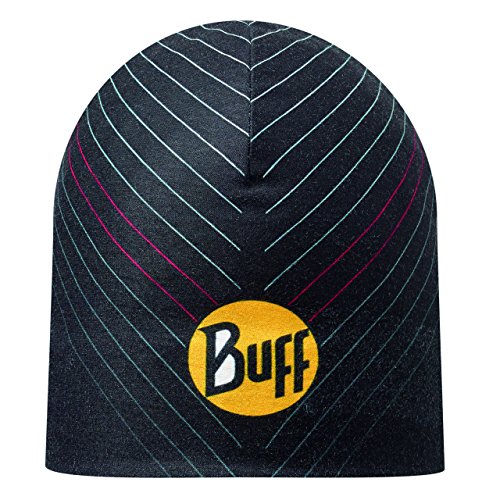 Original Buff Microfibra Reversible Gorro Buff R-Ultimate Logo Negro, Unisex, Multicolor, Adulto