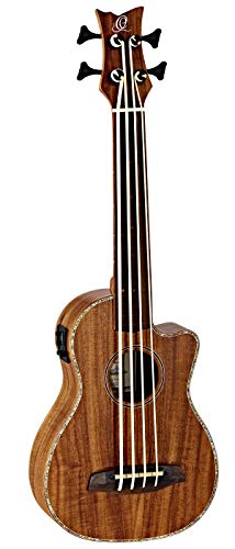 Ortega Guitars Caiman FL GB - Lizard Series U Bass, Barítono con funda