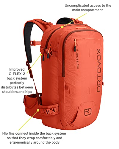 ORTOVOX Haute Route 32 Mochila de esquí, Unisex Adulto, Desert Orange, 32 L