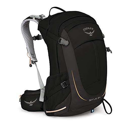 Osprey Sirrus 24, mochila de senderismo con ventilación, Mujer, Black, O/S