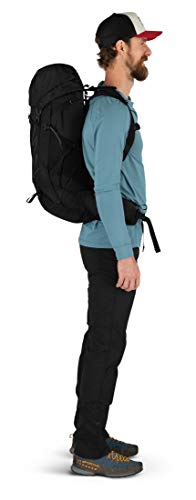 Osprey Talon 33 Mochila de senderismo para Hombre, Negro (Stealth Black), Talla L/XL