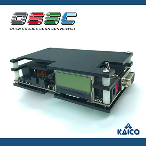 OSSC - Conversor de escaneo de código Abierto OSSC 1.6 de Kaico Edition con SCART, Componente y VGA a HDMI para Juegos Retro. multiplicador de líneas Juegos Retro RGB con Cero retraso