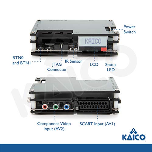 OSSC - Conversor de escaneo de código Abierto OSSC 1.6 de Kaico Edition con SCART, Componente y VGA a HDMI para Juegos Retro. multiplicador de líneas Juegos Retro RGB con Cero retraso