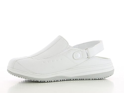 Oxypas Iris, Zapatos de Seguridad Mujer, Blanco (White), 42 EU (8 UK)