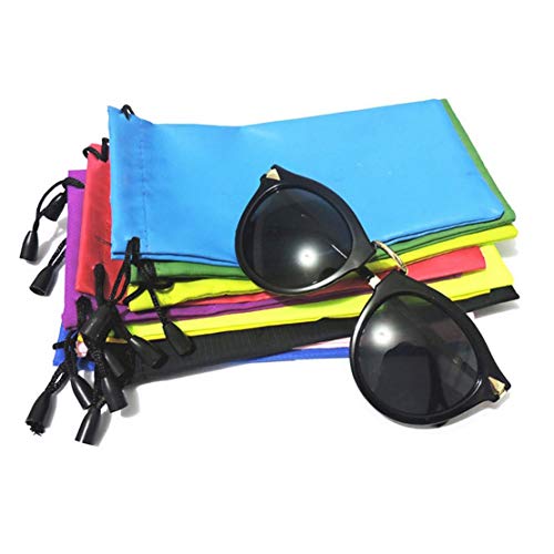 Pack de 10 Bolsas de Almacenamiento con cordón para Gafas de Sol, teléfono móvil, Dispositivos electrónicos