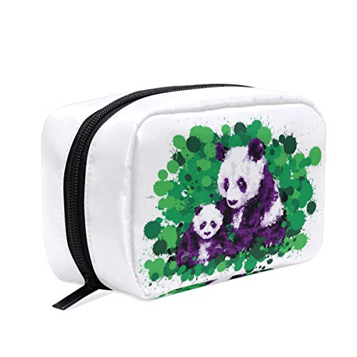 Panda Cub - Neceser para Maquillaje, diseño de Cachorro de Panda, Color Verde