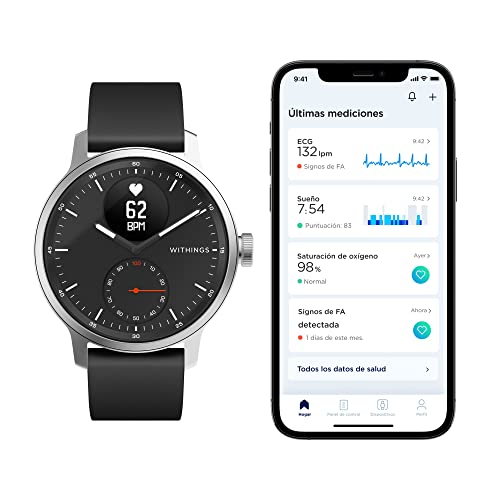 PAQUETE DE SALUD INTELIGENTE DE WITHINGS: báscula inteligente Body+ de WITHINGS, reloj inteligente ScanWatch de WITHINGS y sensor de sueño Sleep Analyzer de WITHINGS