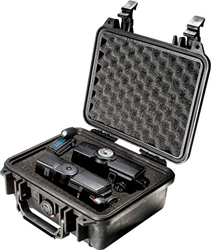 Peli 1200 - Maleta rígida con espuma protectora, negro