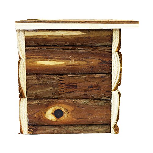 Pet Ting Natural Living Jerrik Log House 28 x 16 x 18 cm Hamster Rat Guinea Pig