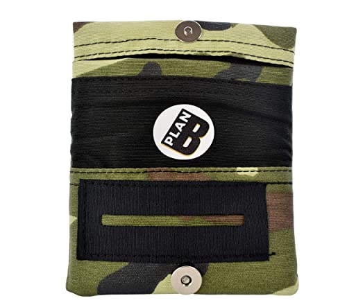 Plan B, Pitillera Tabaco de Liar, Two Days Militar, 11 x 7 cm, 15 g, con Bolsa Interior de Goma EVA, Verde