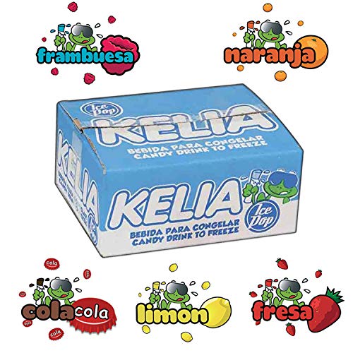 Polo Kelia Para Congelar - 60 Unidades de 105 ml - Sabores Surtidos