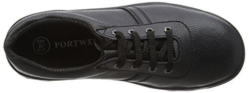 Portwest FW14, Calzado de protección de piel para hombre S1P, color negro, talla 49 EU (14 UK)