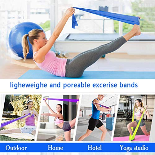 Pretty Comy Bandas Elásticas Fitness,Elástica Bandas de Resistencia Equipo de Ejercicio para Resistencia Física Entrenamiento de Fuerza Pilates Yoga