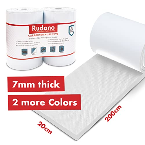 Protección de pared Rudano - Espuma autoadhesiva para garajes Protección de la pared - La protección de la puerta protege su coche de arañazos