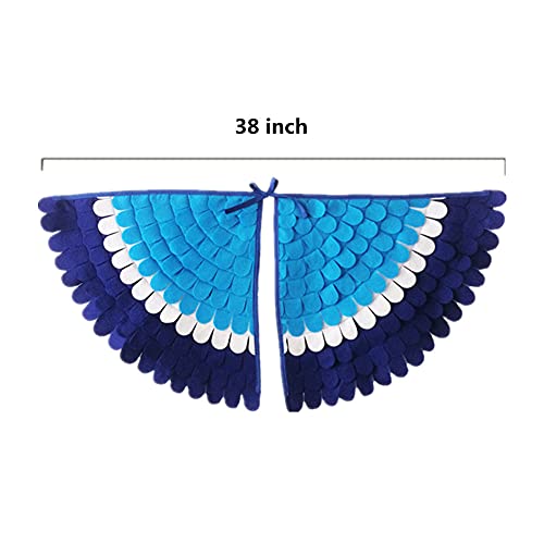 Proumhang 2 Piezas de Disfraz de alas de pájaro para niños de 3 a 8 años,Disfraz de búho de pájaro y Pavo Real,máscara de Ojo de Fieltro para niños y niñas y Conjunto de alas,Halloween,Estilo 16