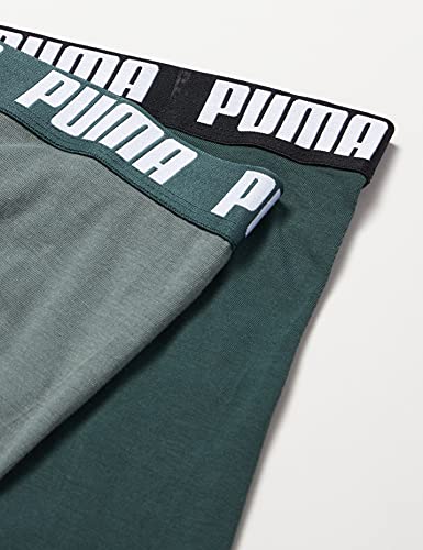 PUMA Calzoncillos básicos Boxer Briefs, Green Combo, XL para Hombre