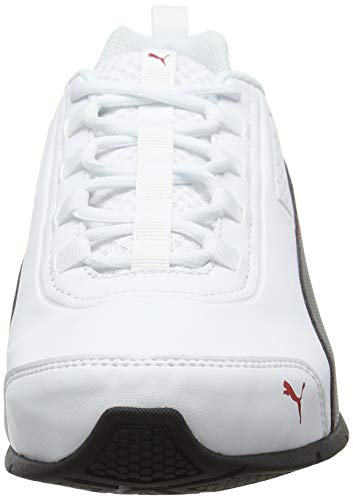 PUMA Leader VT SL, Zapatillas Unisex Adulto, Blanco (White/Black/Flame Scarlet), 45 EU