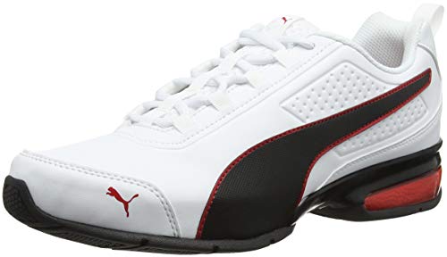 PUMA Leader VT SL, Zapatillas Unisex Adulto, Blanco (White/Black/Flame Scarlet), 45 EU