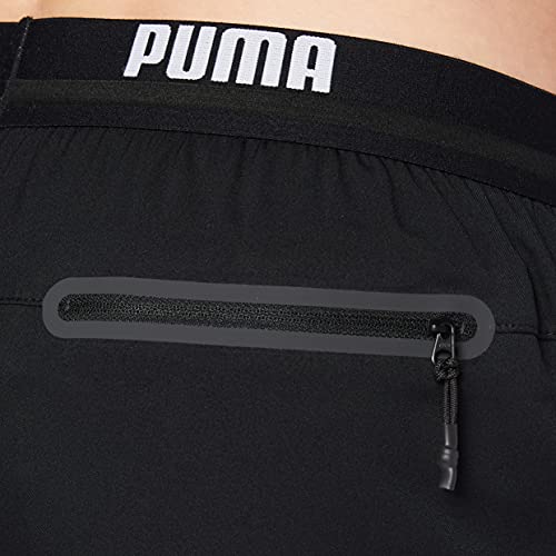 PUMA Logo Herren Kurze Badehose Bañadores Ajustados para Hombre, Negro, Large