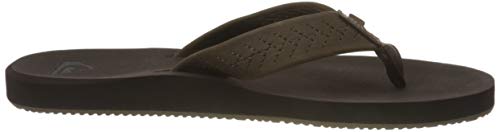 Quiksilver Left Coasta, Chanclas Hombre, marrón, 44 EU