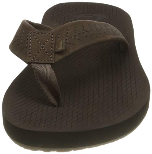 Quiksilver Left Coasta, Chanclas Hombre, marrón, 44 EU