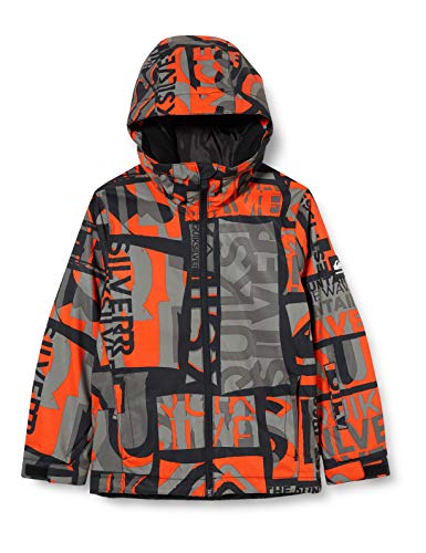 Quiksilver Mission Printed-Chaqueta para Nieve para Niños 8-16, pureed Pumpkin isere Point, XL/16