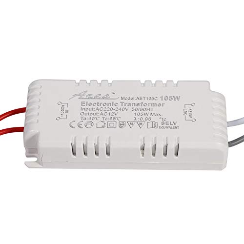 Raguso Transformador electrónico de 220 V hasta 12 V, fuente de alimentación para bombilla