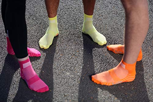 Rainbow Socks - Hombre Mujer Calcetines Colores de Algodón - 6 Pares - Naranja Rojo Amarillo Verde Mar Verde Fucsia - Talla 39-41