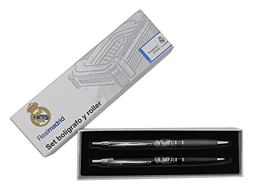 Real Madrid SET-26-RM Set Bolígrafo y Roller Metal