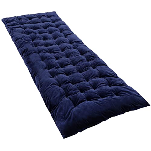 REDCAMP Colchón XL para cama de camping, 190x75cm suave y cómodo algodón grueso colchón de dormir, más grueso azul marino