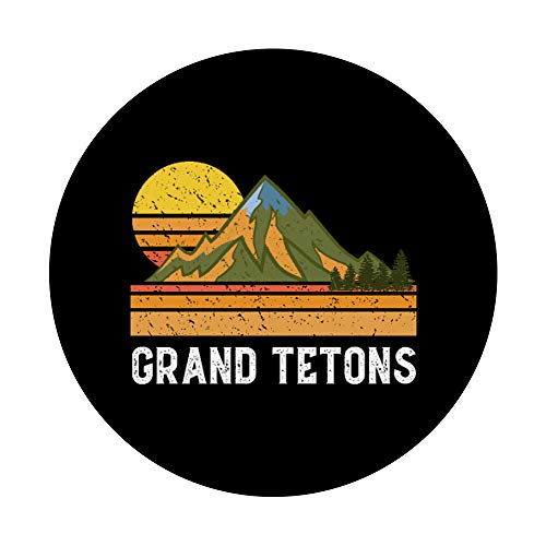 Regalo de vacaciones de montaña - Monte Escalada Senderismo Grand Teton PopSockets PopGrip Intercambiable