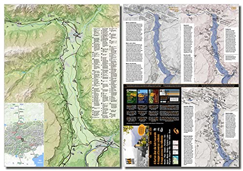 Región bienestar Merano Burgraviato 14/30 en la Via Claudia Augusta - 3 mapas históricos + 1 actual lleno de consejos de excursiones y experiencias de vacaciones - "4 mapas a través de los milenios"