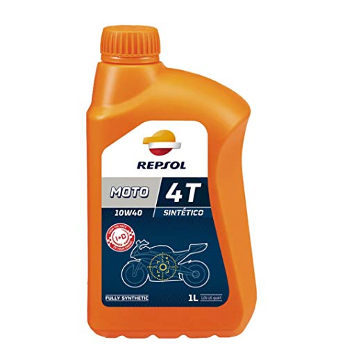 REPSOL Moto Sintetico 4T 10W-40 Aceite De Motor Para Moto, 1l