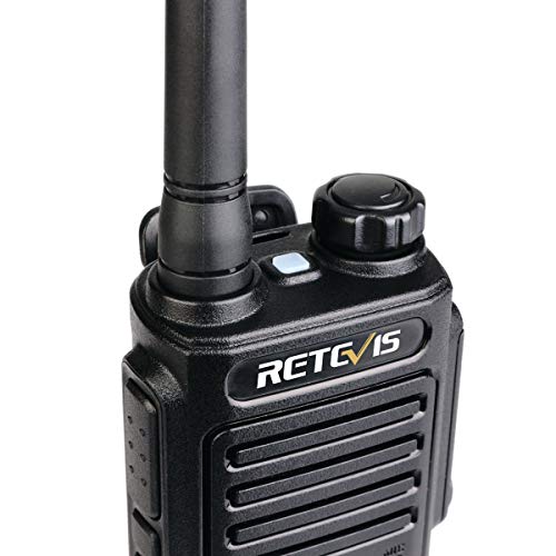 Retevis RT647 Walkie Talkie Recargable, IP67 Impermeable, 16 Canales PMR 446, Alcance de hasta 3 KM, 50CTCSS 210DCS, Cargador USB Universal, Walkie Talkie Profesional(Negro, 1 Par)