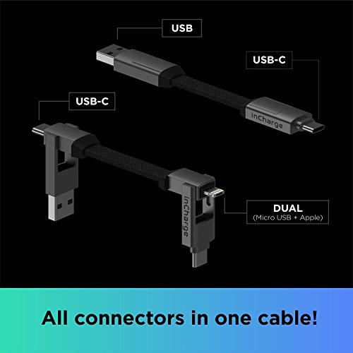 ROLLING SQUARE Cable multiconector INCHARGE 6-6 diferentes configuraciones de conexión, color dorado Saturn