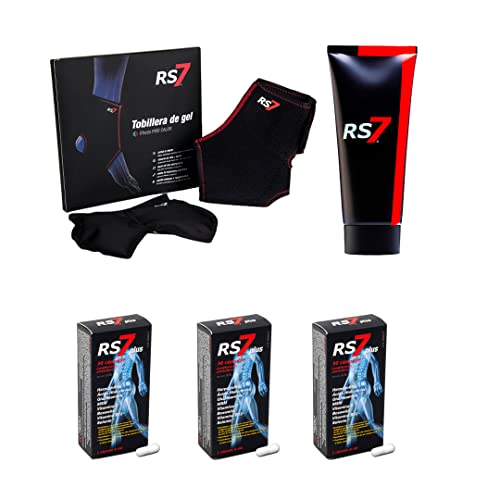 RS7 Tobillera de Gel + 3 RS7 Cápsulas Plus + 1 Crema Fisio Forte