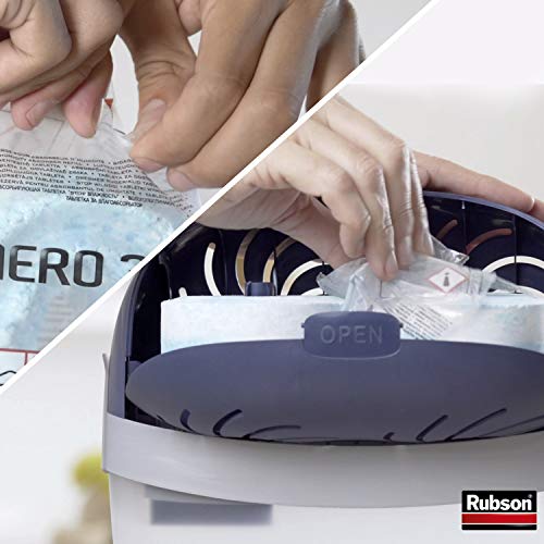 Rubson Aero 360º Stop - Absorbedor de humedad (40 m²), 2 recargas de 450g incluidas