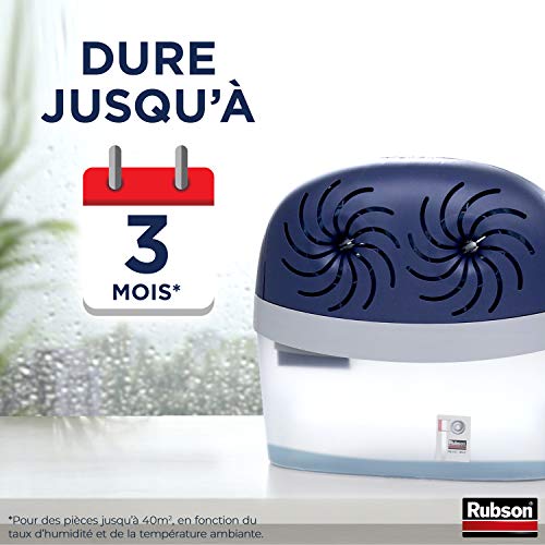 Rubson Aero 360º Stop - Absorbedor de humedad (40 m²), 2 recargas de 450g incluidas