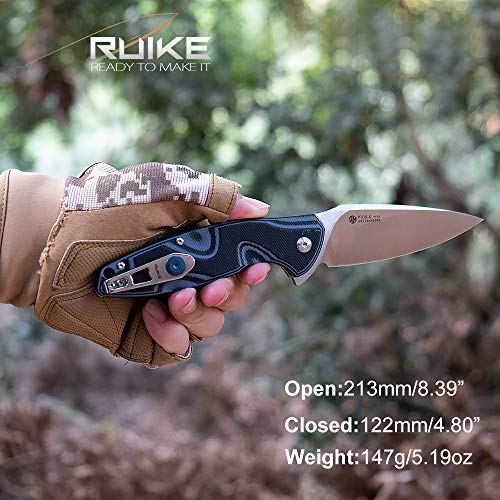 Ruike P105-K Fang P105 Linerlock Gris-Negro, Unisex, Small