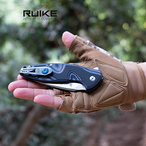 Ruike P105-K Fang P105 Linerlock Gris-Negro, Unisex, Small