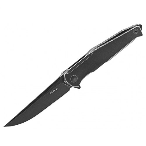 Ruike P108-SB • Cuchillo Plegable Navaja De Bolsillo para Acampar Picnic Caza • Longitud Total: 210mm • PTM-es • Navaja DE Apertura ASISTIDA para Llevar Todos LOS DÍAS EDC