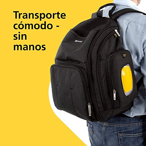 Safety 1st Back Pack Mochila de Pañales Gran Capacidad y Versátil, Bolsa de Pañales para Bebés, color Negro