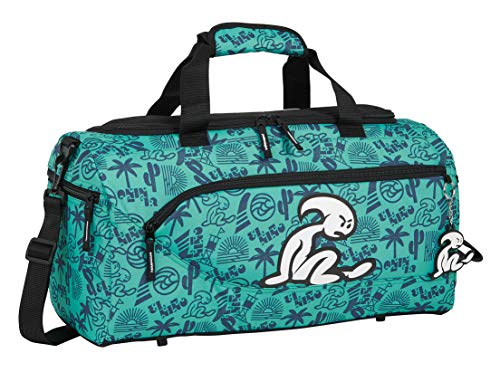 Safta Bolsa de Deporte de El Niño Beach Party, 500x250x250mm, Verde/Negro, M (M553)