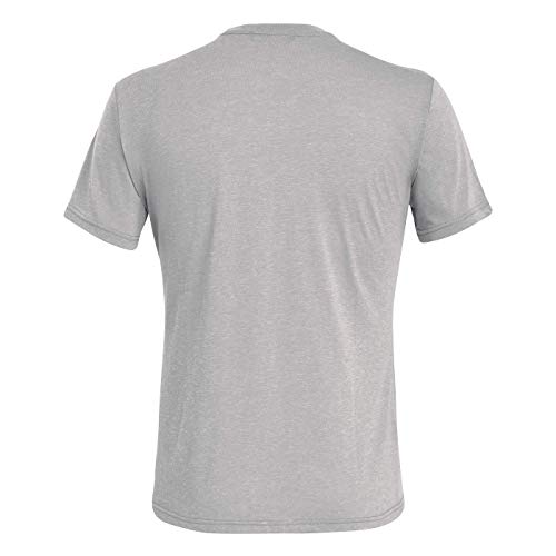 SALEWA Camou Band Dri-Rel M S/S Camiseta, Hombre, Heather Grey, 50/L